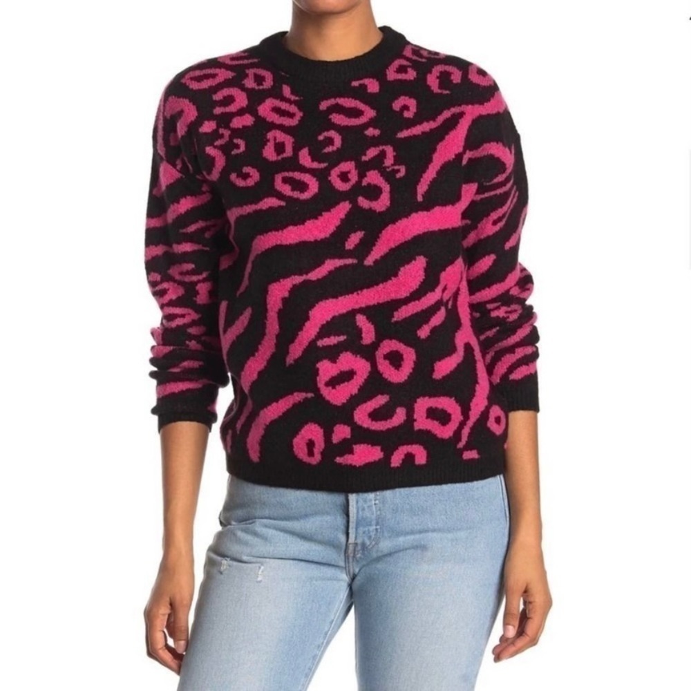 Elodie Mixed Animal Print Sweater